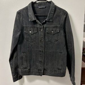 Brandy Melville Womens Black Denim Jacket One Size